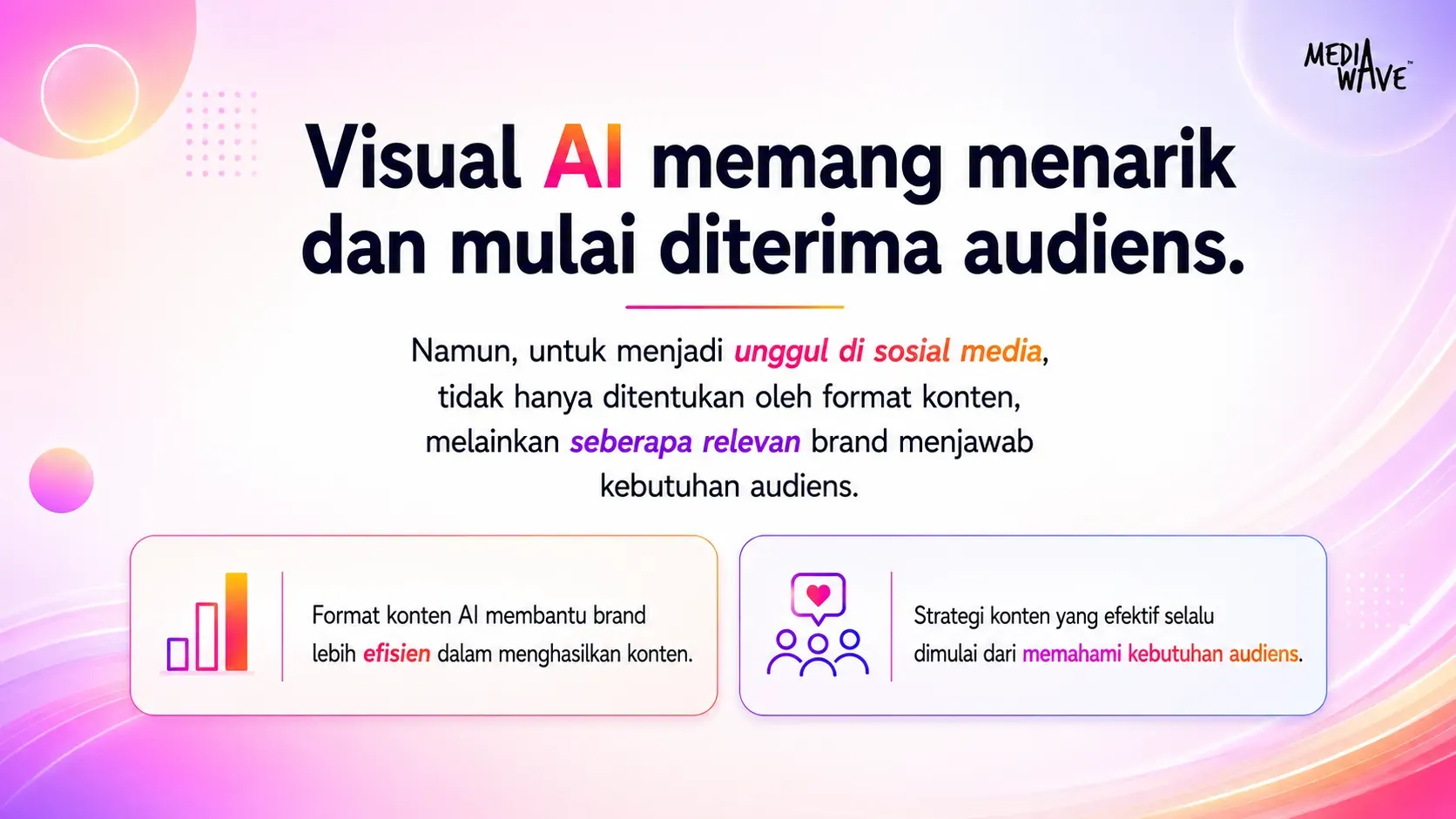 Visual AI memang menarik dan mulai diterima audiens.