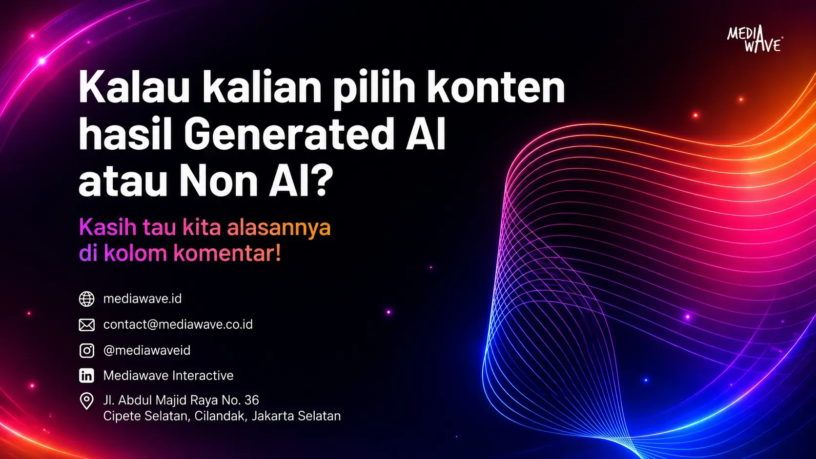 Kalau kalian pilih konten hasil Generated AI atau Non AI?